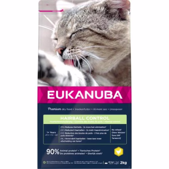 Croquettes chat anti boule de poils Eukanuba