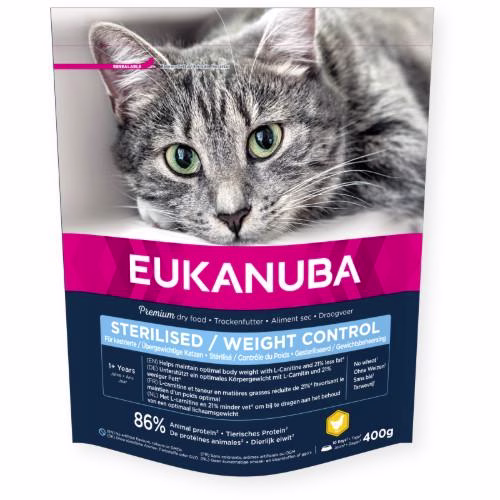 Croquettes chat stérilisé Eukanuba au poulet