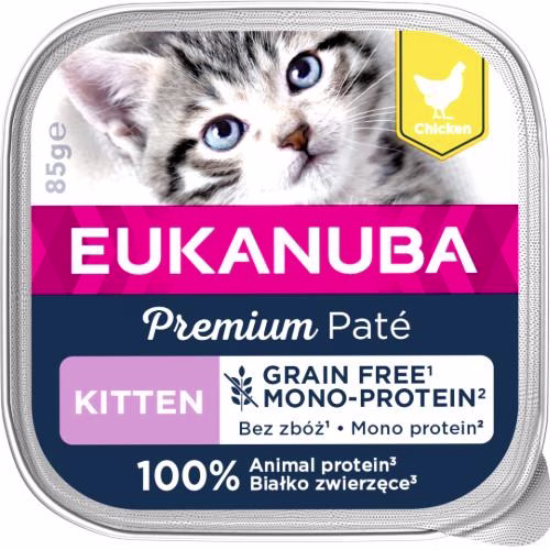 Patée sans céréales Eukanuba chaton au poulet