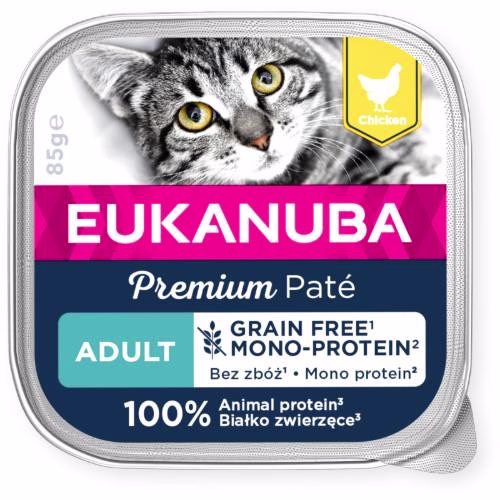 Patée sans céréales Eukanuba chat au poulet