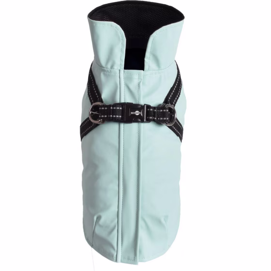 Imperméable pour chien avec harnais intégré Tom Bleu glacier