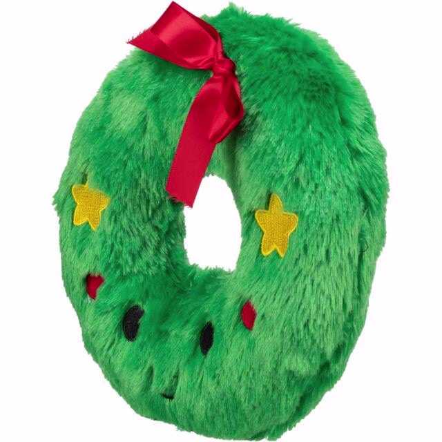 Jouet de Noël pour Chien - Couronne de Noël en Peluche