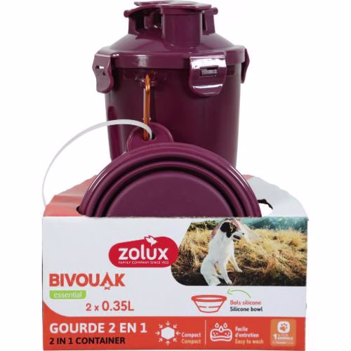 Gourde 2-en-1 Bivouak pour Chien