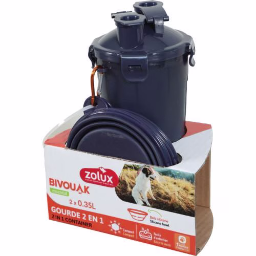 Gourde 2-en-1 Bivouak pour Chien
