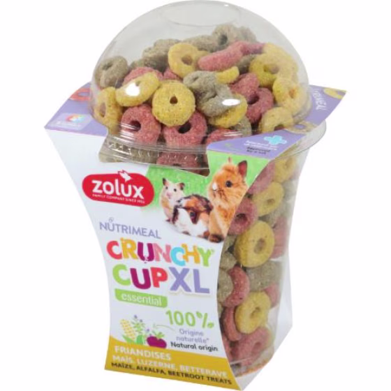 Zolux Crunchy Cup XL - Friandises Naturelles pour Rongeurs et Lapins