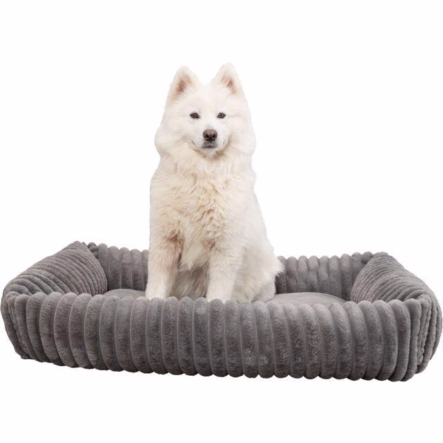 Lit pour chien : peluche douce, velours Lonni