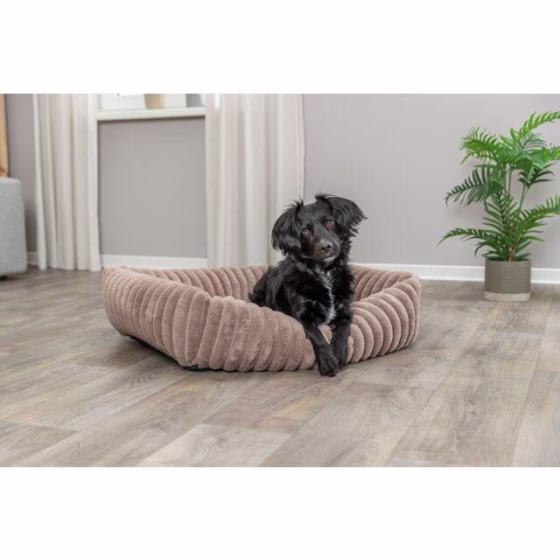 Lit pour chien :  peluche douce, velours Lonni