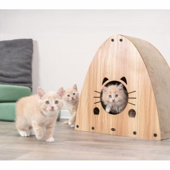 Maison Grattoir pour Chat avec Herbe à Chat