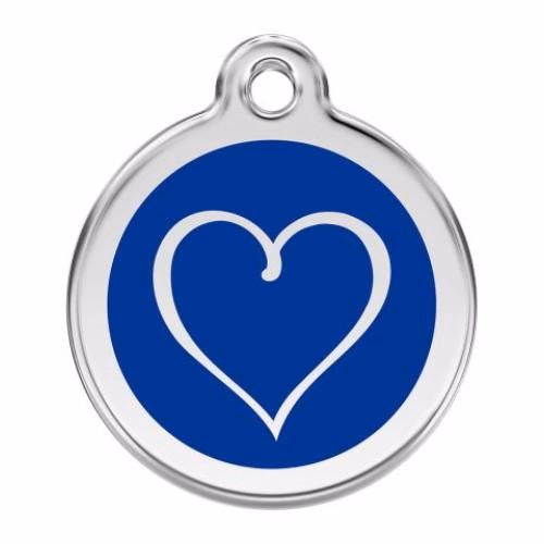 Médaille Red Dingo Motif coeur tribal