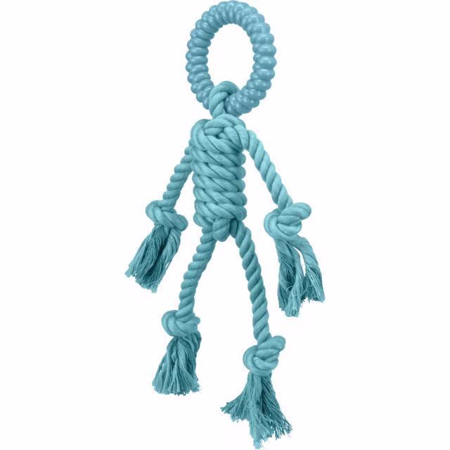 Jouet bonhomme en corde pour chien