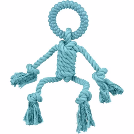 Jouet bonhomme en corde pour chien