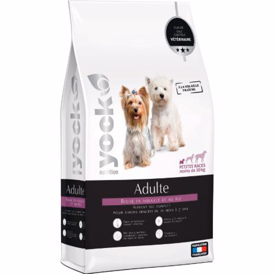 Croquettes pour chien de petites races adultes YOCK NUTRITION