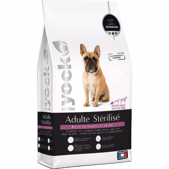Croquettes Allégées pour petit chien adulte stérilisé, surpoids YOCK NUTRITION