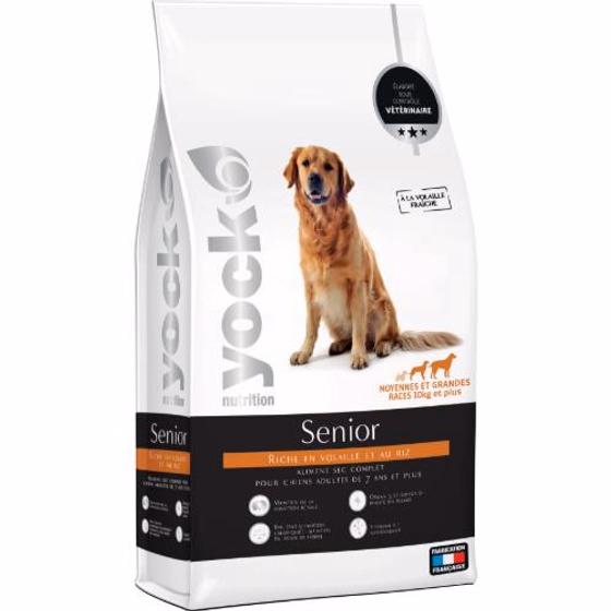 Croquettes pour chien Mature moyennes et grandes races YOCK NUTRITION