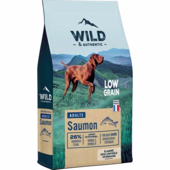 Croquettes pour chien au saumon pauvres en céréales (Low Grain)