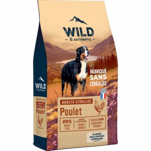 Croquettes pour chien stérilisé sans céréales au poulet