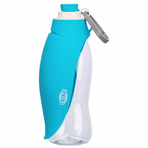 Gourde de voyage pour chien avec gamelle pliante